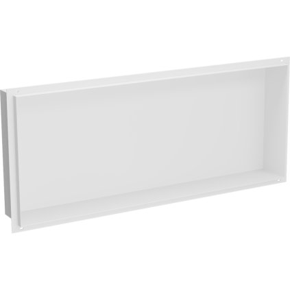 Mexen X-Wall-NR, polička na zapustenie pod obklad bez goliera 75 x 30 cm, biela, 1921753010