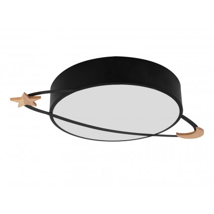 Toolight, stropná lampa Moon Black 5xE27 APP864-C, čierna, OSW-06885