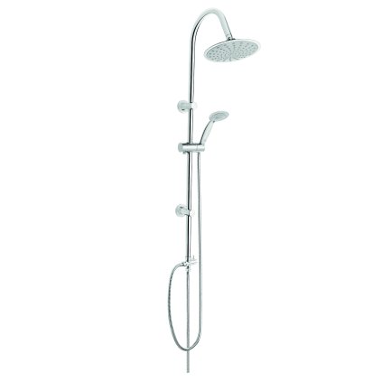 Invena Egina, sprchový stĺp so 4-funkčnou ručnou a hlavovou sprchou, chrómová, INV-AU-13-001-C
