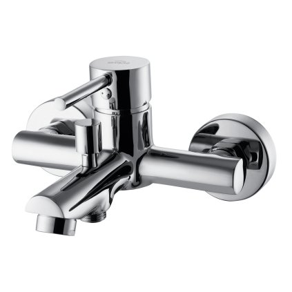 Invena Dafni, nástenná vaňová batéria, chróm lesklý, INV-BW-88-001-C
