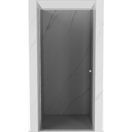 Mexen Pretoria, 1-krídlové sprchové dvere do otvoru 100 cm, 6 mm šedé sklo, chrómový profil, 852-100-000-01-40