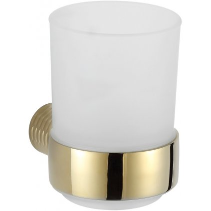 Mexen Base, nástenný pohár na kefky, zlatá lesklá, 7088238-50