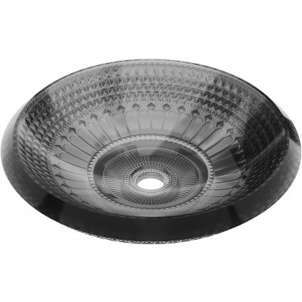 Mexen Heba, sklenené umývadlo na dosku 45 x 45 cm, čierna, 24064570