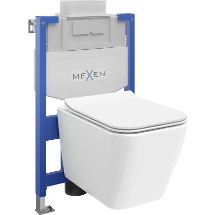 Mexen Fenix XS-U, podomietkový modul a závesné WC Cube s pomaly padajúcim sedátkom, biela, 68530924000
