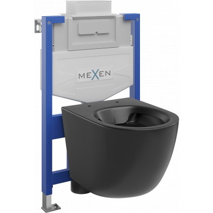 Mexen Fenix XS-U, podomietkový modul a závesné WC Lena, čierna matná, 6853322XX85