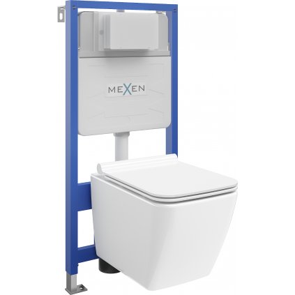 Mexen Fenix XS-F, podomietkový modul a závesné WC Vega so sedátkom s pomalým dopadom, biela, 68030654000