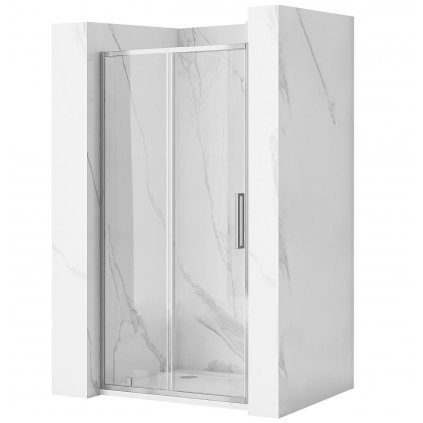Rea Rapid Slide, posuvné sprchové dvere 1400 x 1950 mm, 6mm číre sklo, chrómový profil, REA-K5604