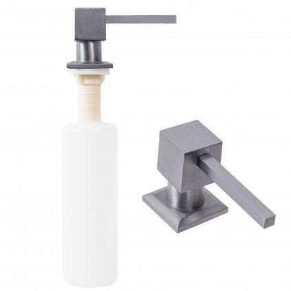 Rea, drezový dávkovač saponátu 300 ml, oceľová, BAT-05012