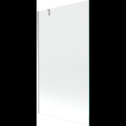 Mexen Next, vaňová zástena 1-krídlová 90 x 150 cm, fixné krídlo, 6 mm číre sklo, chrómový profil, 895-090-000-00-00-01