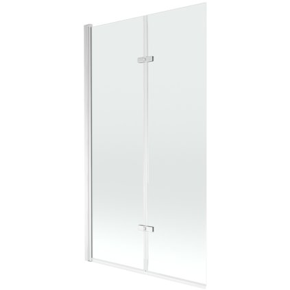 Mexen Castor, vaňová zástena 2-krídlová 100 x 150 cm, otočné krídlo, 6 mm číre sklo, chrómový profil, 892-100-002-01-00