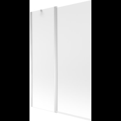 Mexen Flip, vaňová zástena 1-krídlová 120 x 150 cm, otočné krídlo, 6 mm námraza sklo, chrómový profil, 894-120-101-01-30