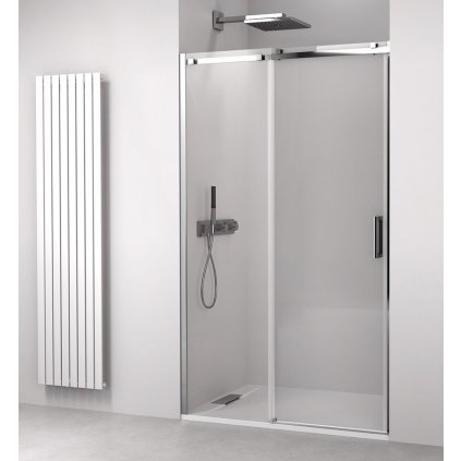 Polysan, THRON LINE SQUARE sprchové dveře 1100 mm, hranaté pojezdy, čiré sklo, TL5011-5002