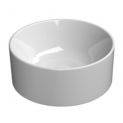 GSI, KUBE X keramické umývadlo na dosku, priemer 32 cm, biela ExtraGlaze, 943511