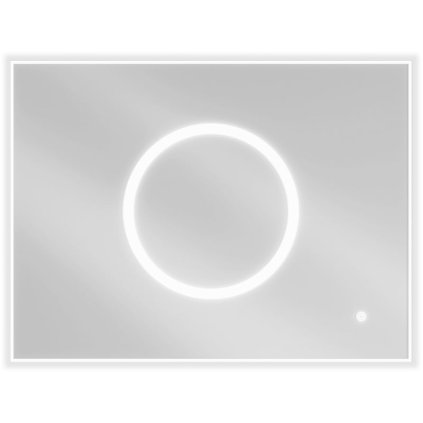 Mexen Koga, LED kúpeľňové zrkadlo s podsvietením 80 x 60 cm, 6000K, ochrana proti zahmlievaniu, 9821-080-060-611-00