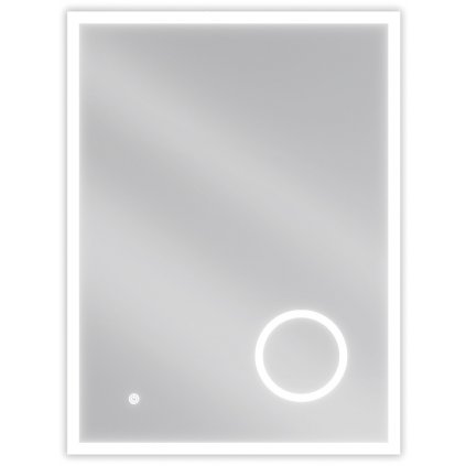 Mexen Kala, LED kúpeľňové zrkadlo s podsvietením a kozmetickým zrkadlom 60 x 80 cm, 6000K, ochrana proti zahmlievaniu, 9820-060-080-611-00