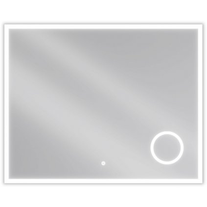 Mexen Kala, LED kúpeľňové zrkadlo s podsvietením a kozmetickým zrkadlom 100 x 80 cm, 6000K, ochrana proti zahmlievaniu, 9820-100-080-611-00