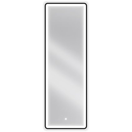 Mexen Coro, LED kúpeľňové zrkadlo s podsvietením a čiernym rámom 50x150 cm, 6000K, ochrana proti zahmlievaniu, 9817-050-150-611-70