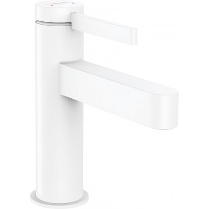 Hansgrohe Finoris, umývadlová batéria 100, s výpustom Push-Open, EcoSmart, biela matná, HAN-76010700