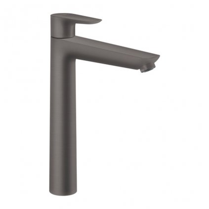 Hansgrohe Talis E, vysoká umývadlová batéria 240 bez odtokovej súpravy, kefovaná čierna chrómová, HAN-71717340