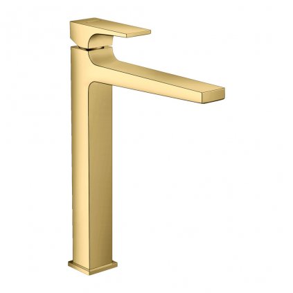 Hansgrohe Metropol, vysoká umývadlová batéria, s výpustom Push-Open, zlatá lesklá, HAN-32512990