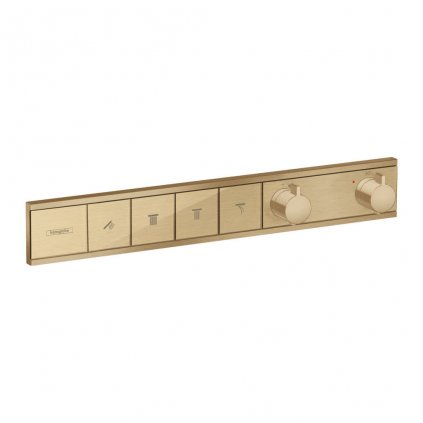 Hansgrohe RainSelect, batéria pod omietku na 4 spotrebiče, kefovaný bronz 15382140