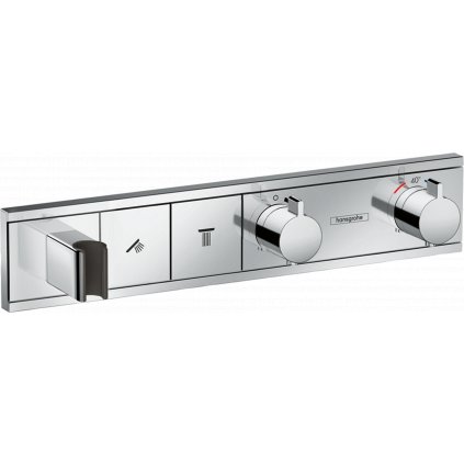 Hansgrohe RainSelect, termostatická sprchová batéria pod omietku, na 2 výstupy, chrómová, 15355000