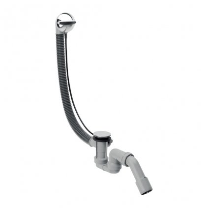 Hansgrohe Flexaplus, úplná sada odtokovej a prepadovej súpravy pre normálne vane, chrómová, HAN-58143000