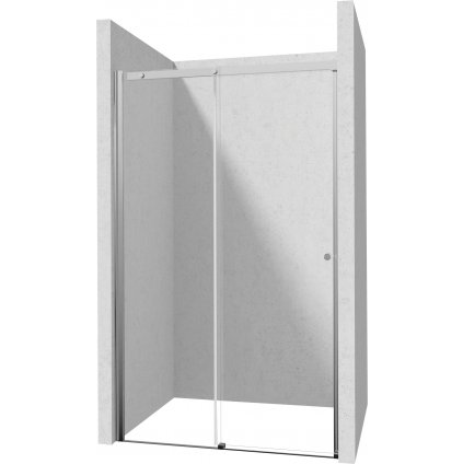 Deante Kerria Plus, posuvné sprchové dvere 120x200 cm, 6mm číre sklo, chrómový profil, DEA-KTSP012P