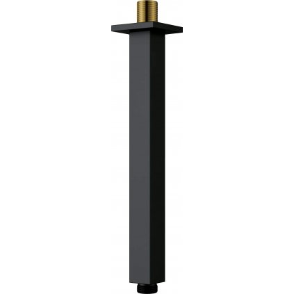 Deante Cascada, stropné sprchové rameno 250 mm, čierna matná, DEA-NAC_N48K