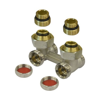 Mereo, Radiatorové šrubenie (armatúra), uzatvaracie, rohové 1/2"x 3/4", MER-PR8101