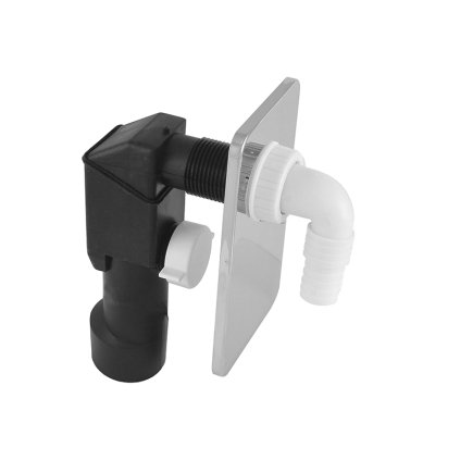 Mereo, Sifón práčkový podomietkový, ø 40/50 mm, chrómovaný plast, MER-PR7011C