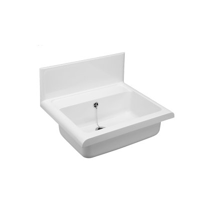 Mereo, Umývadlo Compact plastové, biele, MER-PR7183C (60009010099)