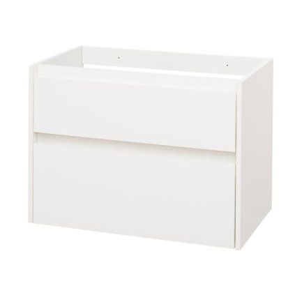 Mereo, Opto, kúpeľňová skrinka 81 cm, biela, dub, biela/dub, čierna, MER-CN911S