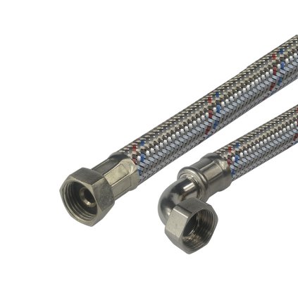 Mereo, Hadica pripojovacia nerez, 13x18, FxF, 1/2"x3/4" s kolienkom, MER-CR476F