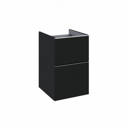 Elita Look, bočná závesná skrinka 40x45x64 cm 2S PDW, čierna matná, ELT-168112