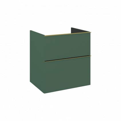 Elita Look, skrinka pre umývadlo na pultovú dosku 60x45x64 cm 2S PDW, zelená matná, ELT-168564