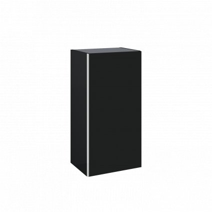 Elita Look, závesná bočná skrinka 40x31,6x80 cm 1D, čierna matná, ELT-168290