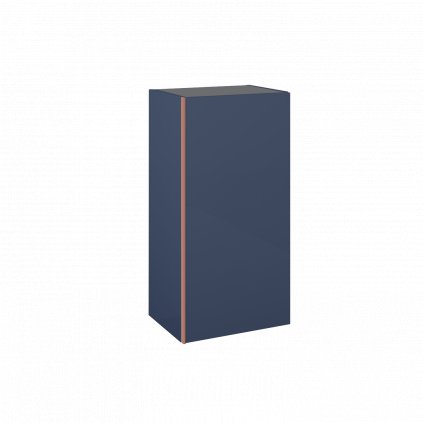 Elita Look, závesná bočná skrinka 40x31,6x80 cm 1D, tmavá modrá, ELT-168585