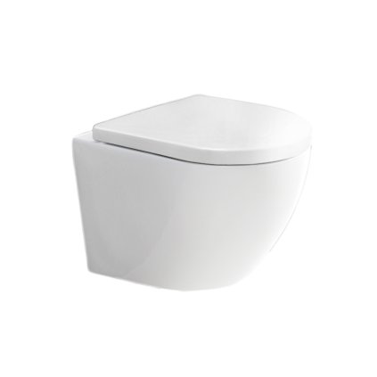 Mereo, WC závesné kapotované, RIMLESS, 490x370x360, keramické, vr. sedátka CSS115SN, MER-VSD82S2