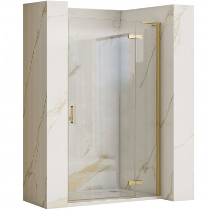 Rea Hugo, 1-krídlové sprchové dvere 100x200 cm, zlatá matná, REA-K8413