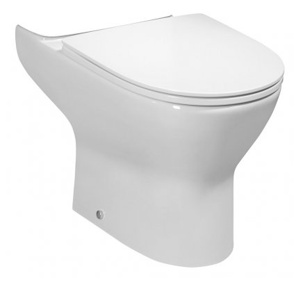 Bruckner, DARIO RIMLESS WC misa pre kombi, spodný/zadný odpad, biela, 201.401.4