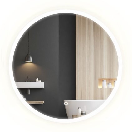Tutumi, okrúhle LED kúpeľňové zrkadlo 80cm FFJ80, HOM-02824