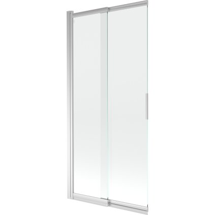 Mexen Fox, 2-krídlová vaňová zástena 85x150 cm, 5mm číre sklo, chrómový profil, 891-085-002-01-00