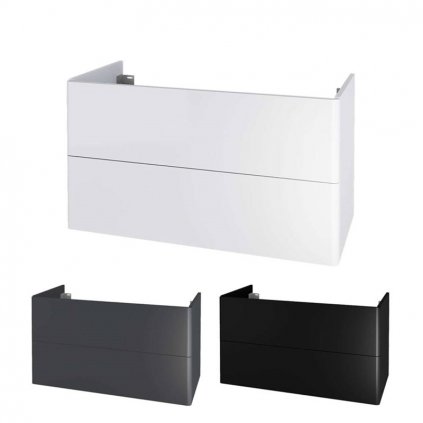 Mereo, Siena, kúpeľňová skrinka 100 cm, biela , antracit , čierna , multicolor - RAL lesk/mat, MER-CN412S