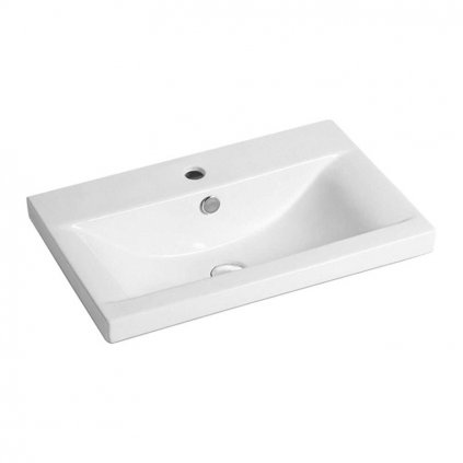 Mereo, Nábytkové umývadlo , 61x39,5x17 cm, keramické, biele, MER-UC6139