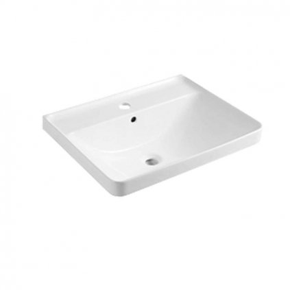 Mereo, Nábytkové umývadlo , 61x47,5x20,5 cm, keramické, biele, MER-UC6148