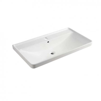 Mereo, Nábytkové umývadlo , 101x45,7x20,5 cm, keramické, biele, MER-UC10148