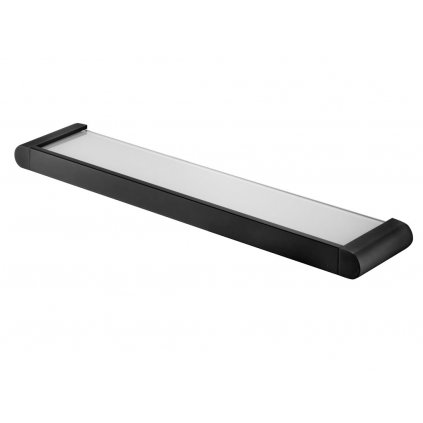 Erga Futura, sklenená polička 540 mm, čierna matná, ERG-02957