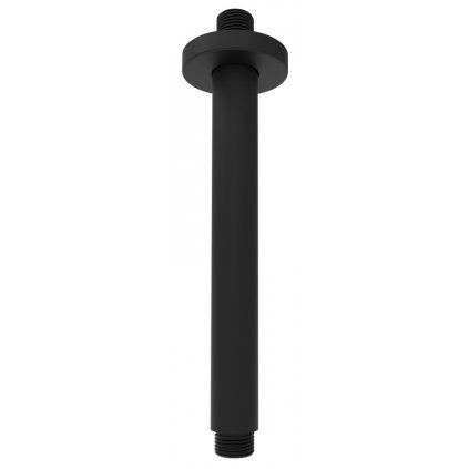 Sapho, Sprchové stropné ramienko, guľaté, 200mm, čierna mat, 1205-05B