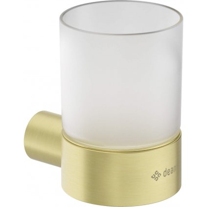 Deante Round, nástenný kúpeľňový pohár, zlatá matná, DEA-ADR_R911